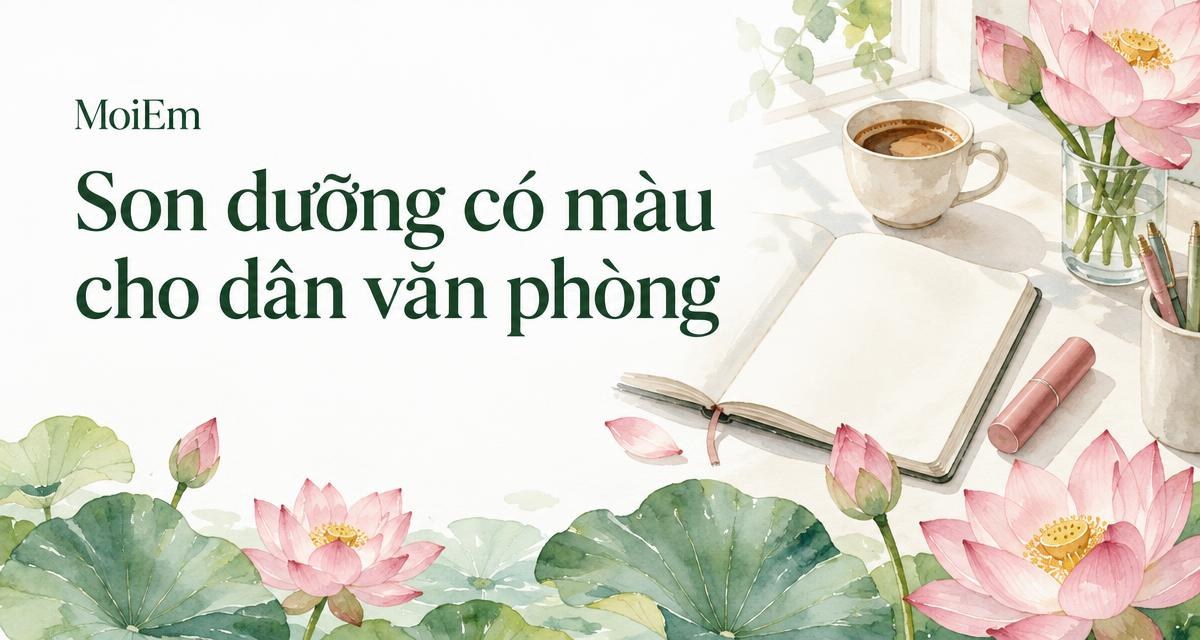 Son dưỡng có màu cho dân văn phòng