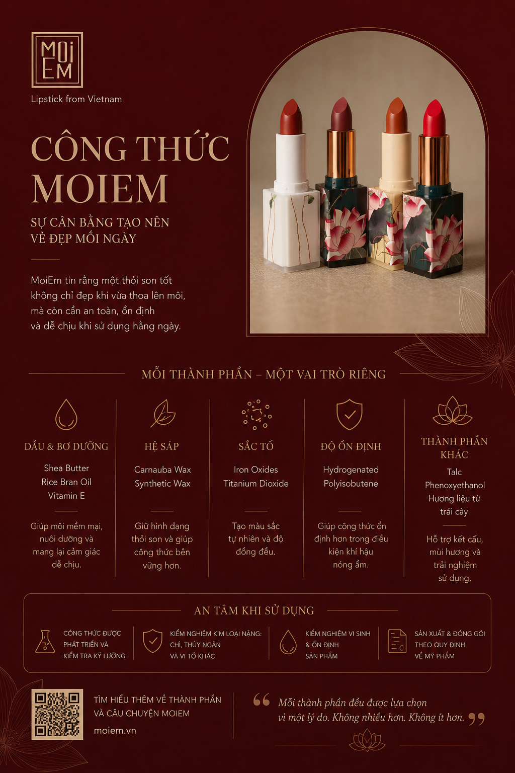 Công thức MoiEm, sự cân bằng tạo nên vẻ đẹp mỗi ngày